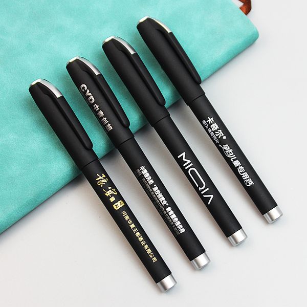 

gift busins neutral pen print advertising signature plastic black carbon water office stationery