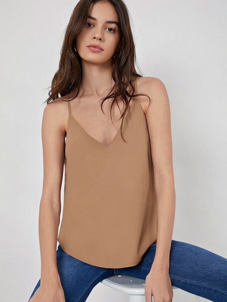 

solid cami z1ey#, White