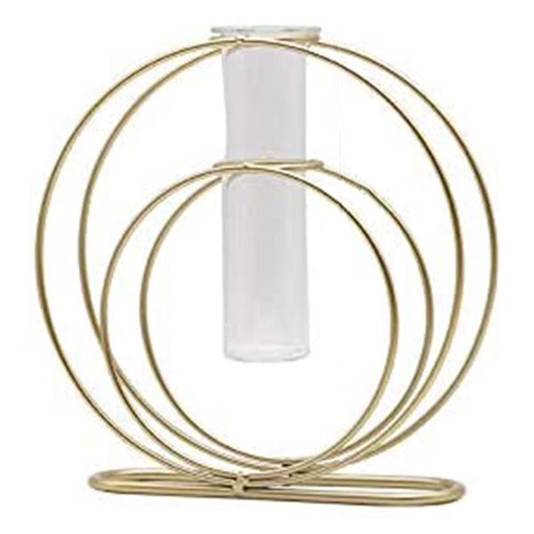

vases glass planter hydroponics vase with mental stand test tube for plants small bud flower terrarium indoor