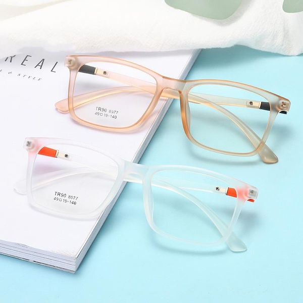 

fashion sunglasses frames retro reading mens prescription glasses frame cool computer eyeglasses for ransparent white brown plastic, Black