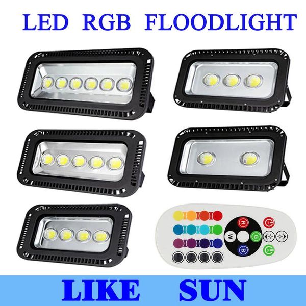 

floodlights ac85-265v 200w 300w 400w 500w 600w led rgb floodlight outdoor flood light lamp waterproof tunnel street lapms