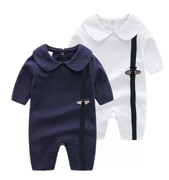 

newborn infant rompers baby boy clothes cotton spring autumn boys girls long sleeve onesies cotton jumpsuits, Blue