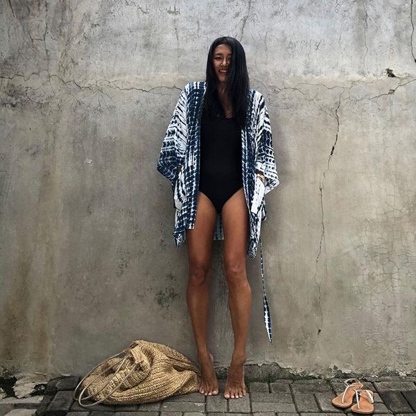 

women's swimwear boho dress beach cover up for women summer 2021 tie dye loose bandage short sleeve holiday bikini cardigan, White;black