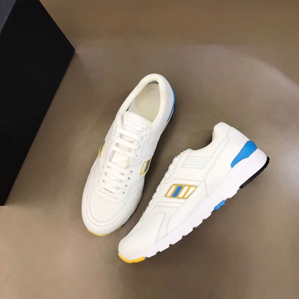 

sports brand flat designer leather men's shoes luxury white casual lace-up outdoor comfortable sneakers size 39-43, Red;white