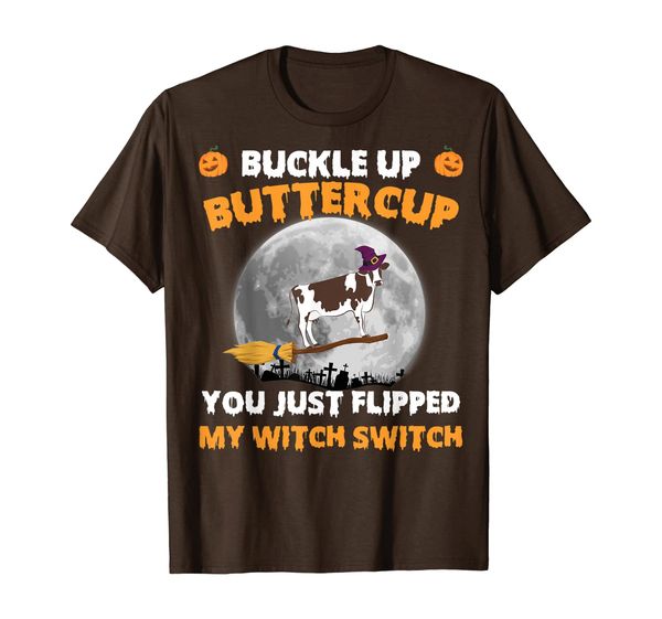

buckle up funny butter cup loves witch switch gift t-shirt, White;black
