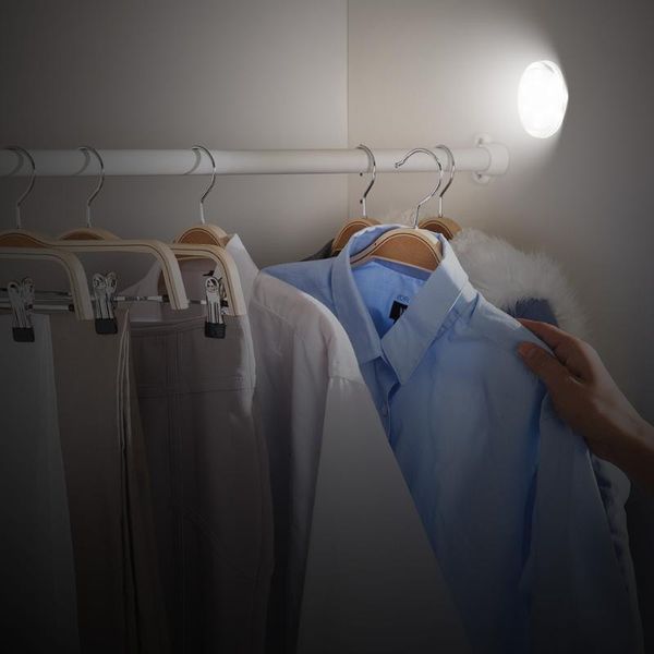 

wireless touch sensor led under cabinet light kitchen battery wardrobe/closet puck with controller dimmable night lamp