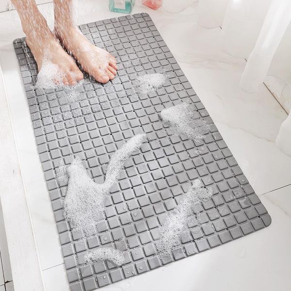 

bath mats long pvc non-slip mat safety bathroom shower toilet bathtub soft massage foot pad with suction cup floor