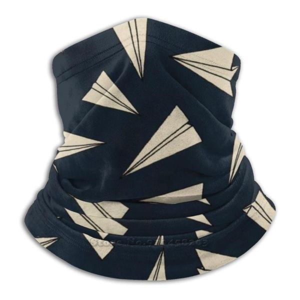 

scarves paper planes [ night sky pattern / sticker sheet ] scarf bandana headband outdoor climbing warmer face mask airplanes, Blue;gray