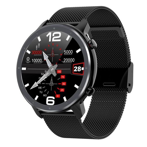 

smart wristbands l11 watch men 1.3 inch hd full press sn ip68 waterproof heart rate monitor sport smartwatch 60 days standby