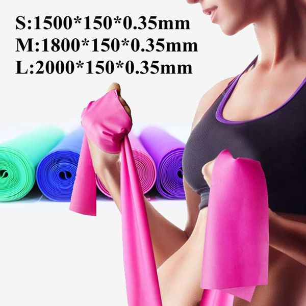 

elastic resistance bands yoga fitness stretch tension pull rope exercise training workout sports gym pilates rubber sport