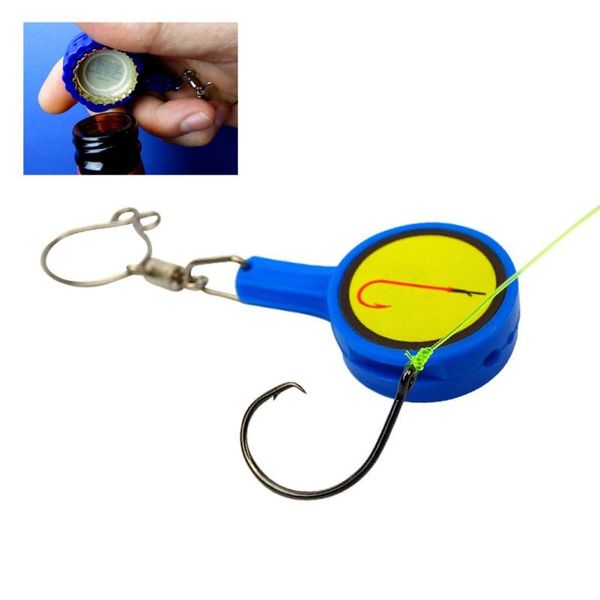 

fishing hooks 2pcs/lot quick knot tool tying safety device smart cover multi function 2021
