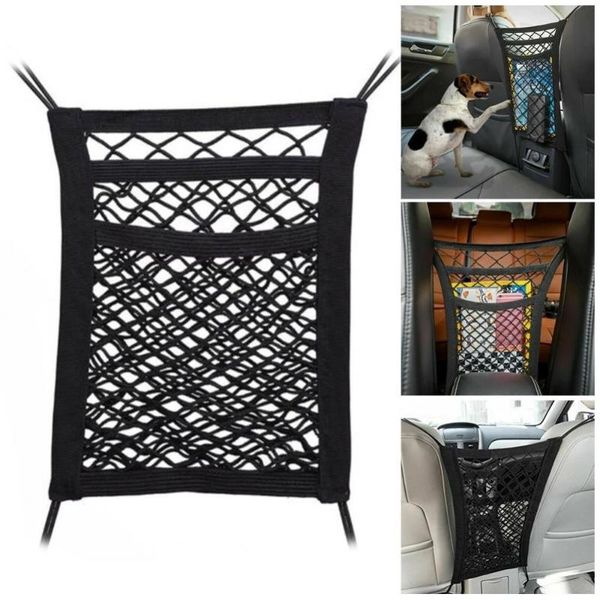 

car organizer general elastic truck seat mesh storage bag interior trunk back