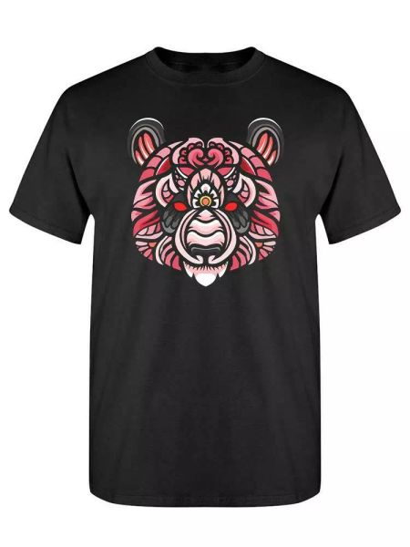 

Panda Head Zentangle Art Tee Men's -Image by Shutterstock, White;black