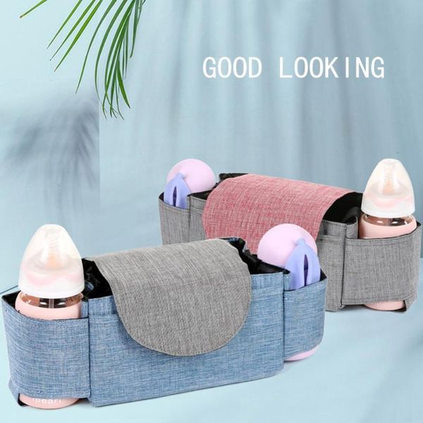 

storage bags stroller organiser bag baby carriage cation multifunctional bottle water cup hanging