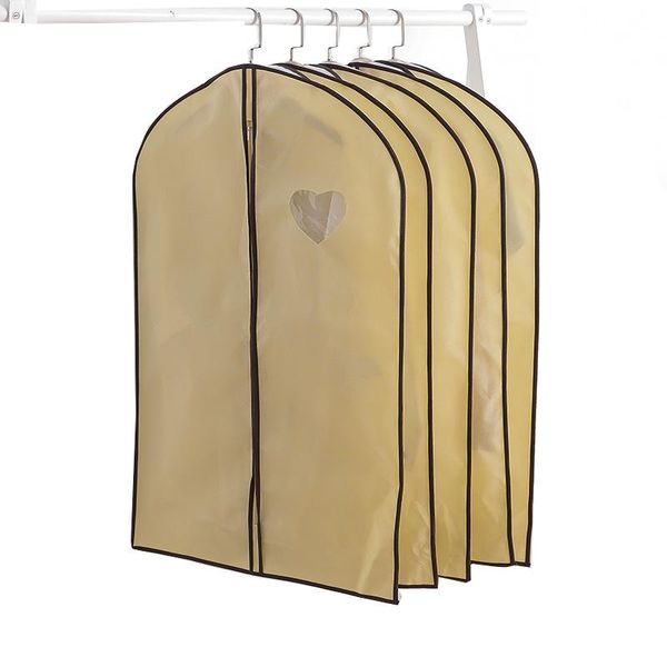

clothing & wardrobe storage 6 pcs/lot visual window coat dustproof cover thickened household clothes bag heart shape dust organizer