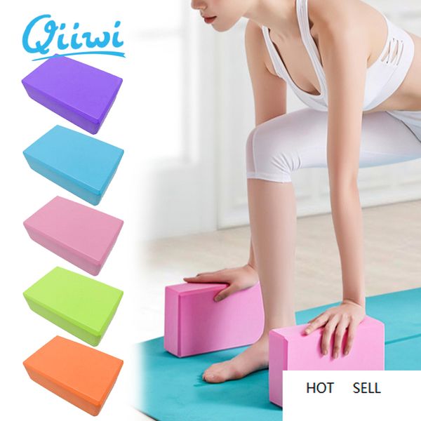 

dr.qiiwi 1pcs eva yoga block colorful foam brick for exercise fitness shaping health training bodybuilding equipment