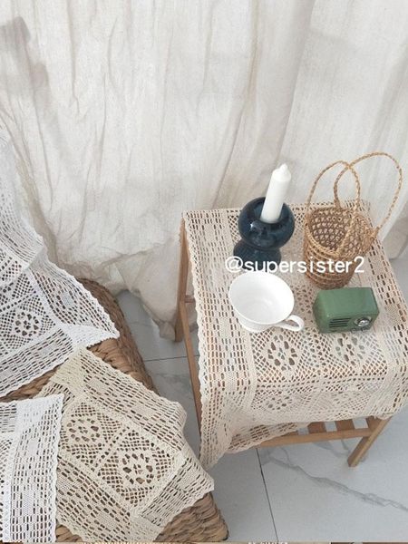 

table cloth hollow decorative lace tablecloths cotton vintage placemat square rectangular wedding dining cover place mat