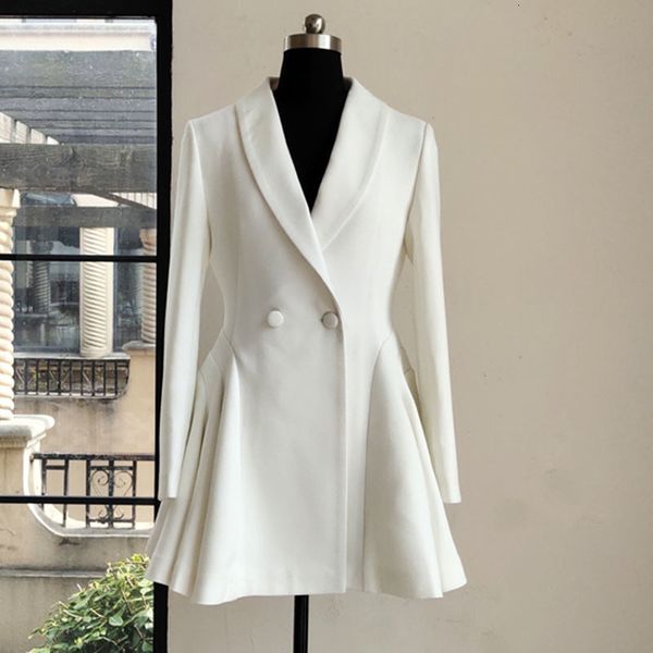 

dresses white elegant spring for women v neck long sleeve high waist ruched mini es female fashion clothes, Black;gray