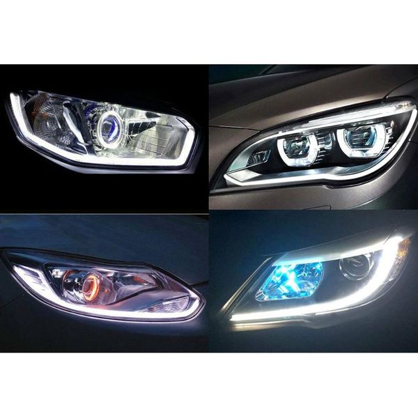 

emergency lights led car hose bar drl driving running light white 6000k headlight