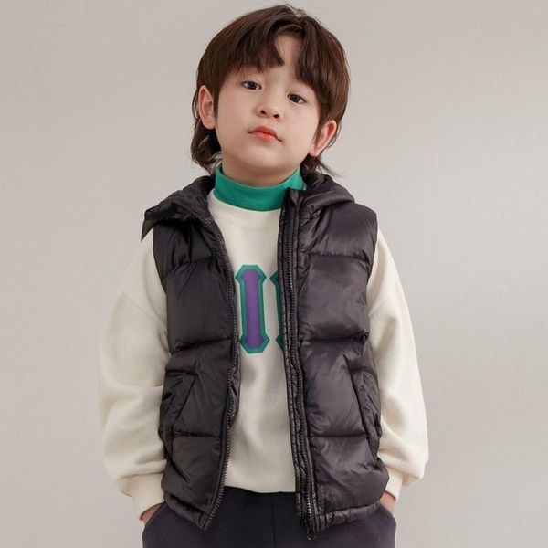 

waistcoat kids vests hooded 2021 bright color thick warm cotton jacket for child clothing, Camo