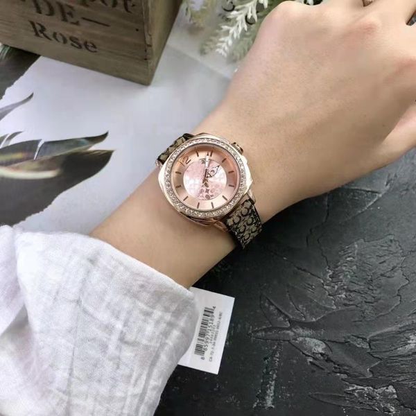 

wristwatches fashion casual diamond canvas ladies quartz watch, Slivery;brown