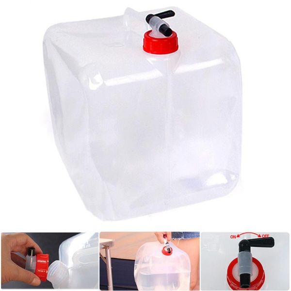 

10l/20l collapsible water container emergency storage bag outdoor survival bags