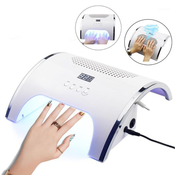 

2-in-1 uv led nail lamp & dust collector machine 36 leds dryer manicure with two powerful fan suction1