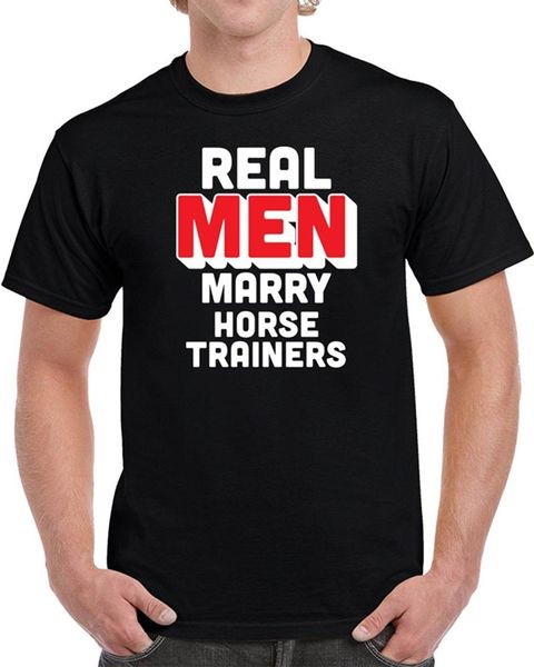 

real marry horse trainers 's t-shirt cotton casual t shirts 2021 shirt the good men's t-shirts, White;black