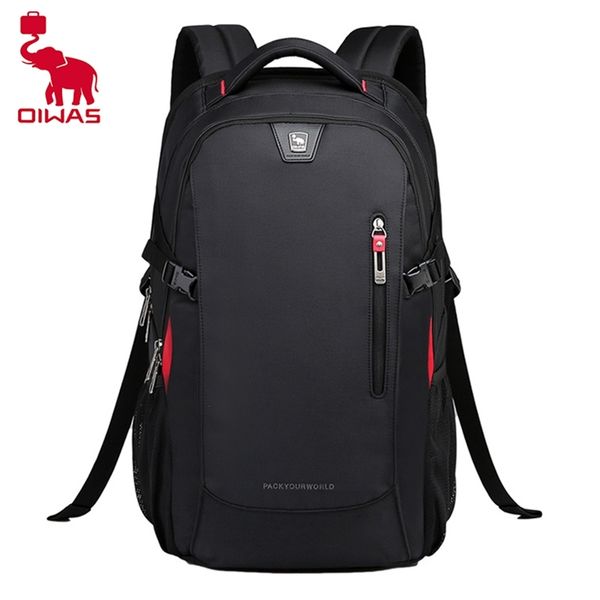 

oiwas school bags 14 inch lapbackpacks waterproof nylon 29l casual shoulder bagpack travel teenage men's backpack mochila 211203