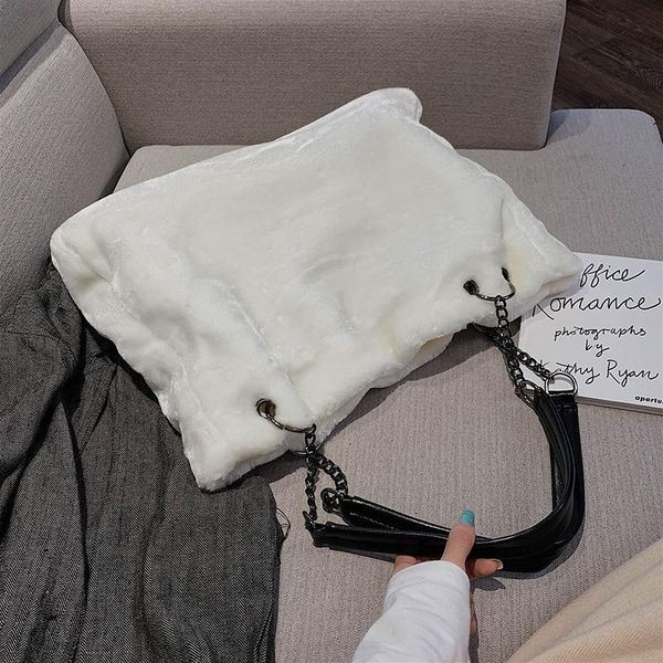 

evening bags 2021 fashion wool bag leisure foreign style versatile large capacity one shoulder