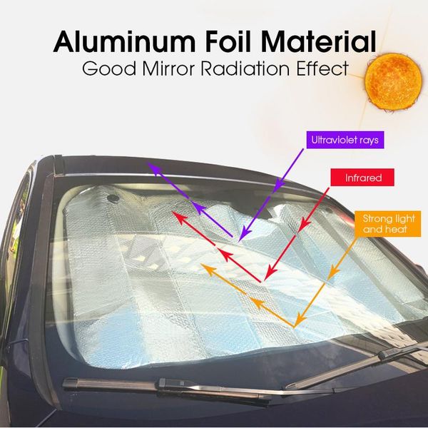 

car sunshade automobile cover cool down and sunscreen windshield snow sun shade waterproof protector front windscreen