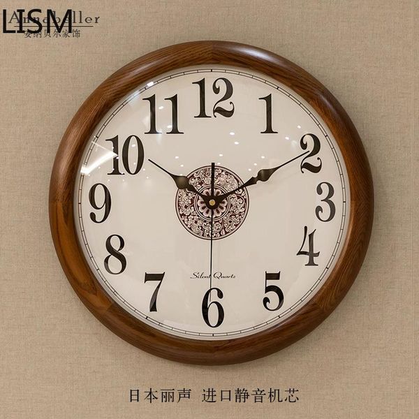 

wall clocks round clock vintage retro antique large living room modern design wood farmhouse reloj de pared moderno