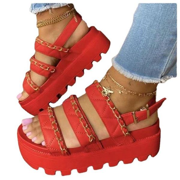 

sandals tokmok wedge back strap women platform height increasing, Black