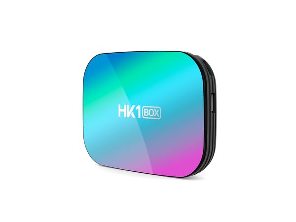 Espanha em stock HK1 Box Android 9.0 Caixa de TV Amlogic S905x3 Quad Núcleo 4GB 32GB Dual WiFi 100m Streaming Smart Media Player