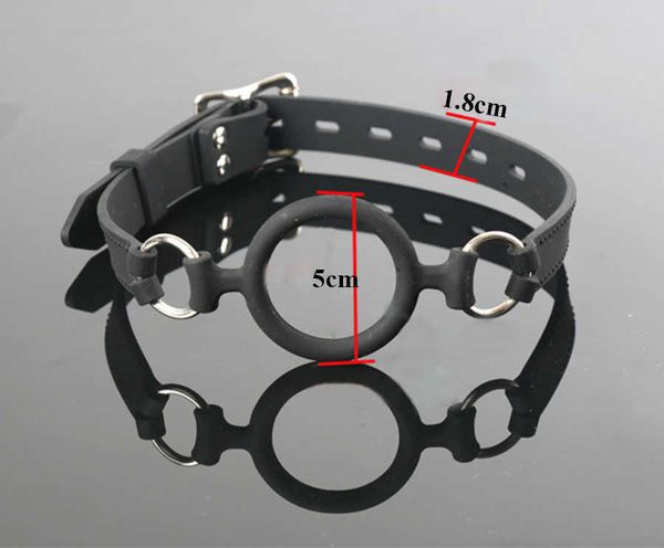 Bocca aperta O Ring Gag Fetish Bondage sessuale Restrizioni slave BDSM Giochi per adulti Giocattoli sessuali per coppie Accessori erotici P0816