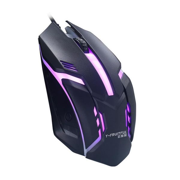 

y-fruitful gaming mouse ergonomic wired gamer mice silent mause with backlight for pc laptop