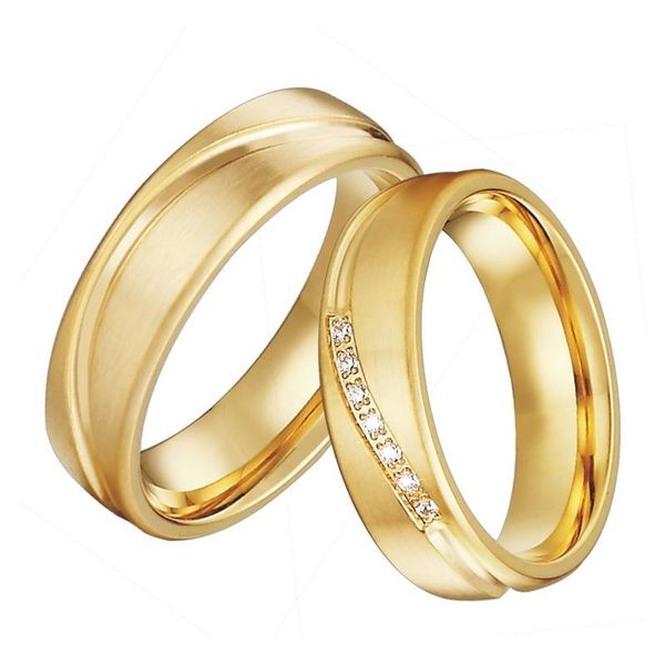 

wedding rings alliance men love ring set anillos mujer gold color anel bague eheringe jewelry couple for women, Slivery;golden
