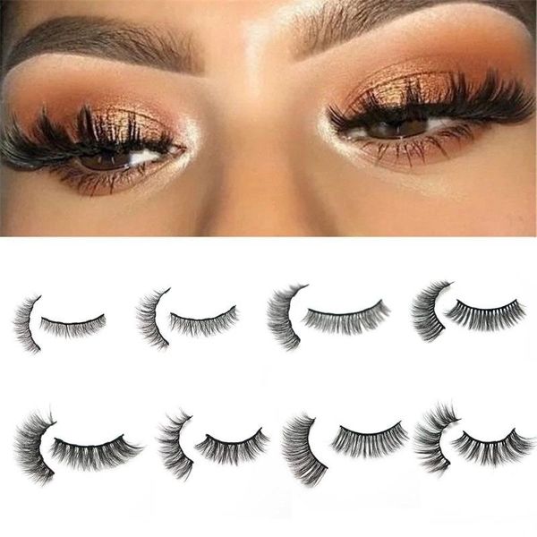 

false eyelashes 1 pair makeup tools glue-natural long lasting magnetic 3d mink eyelash eyeliner