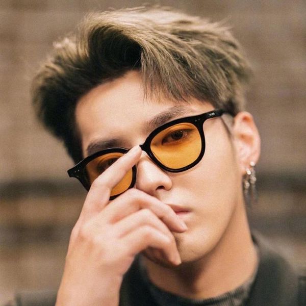 

gentle flatba sunglasses men women vintage small round frame sun glasses uv400 lens 2021 fashion lang brand, White;black