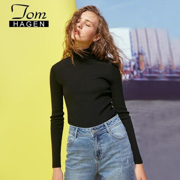 

women's sweaters 2021 autumn winter wool sweater women knitted ribbed pullover long sleeve turtleneck slim jumper soft warm pull femme, White;black