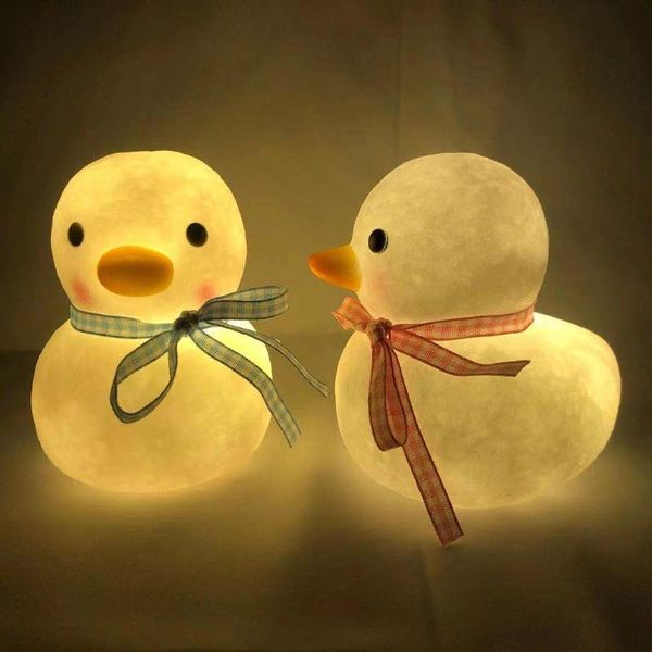 

night lights children's light duck shape led bedside table lamp bedroom decorations children