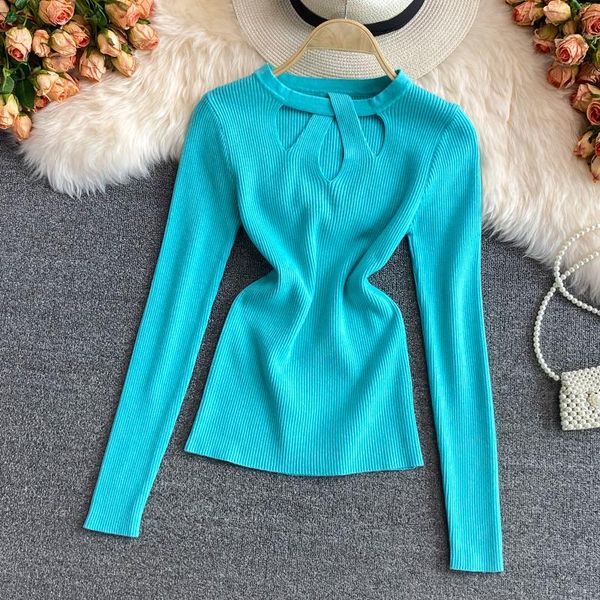 

women's sweaters knitted woman long sleeve neon pull femme hollow out sweater women female elastic pullover knit, White;black