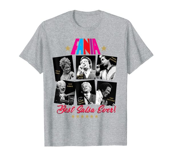 

fania all star salsa ever singers t-shirt, White;black