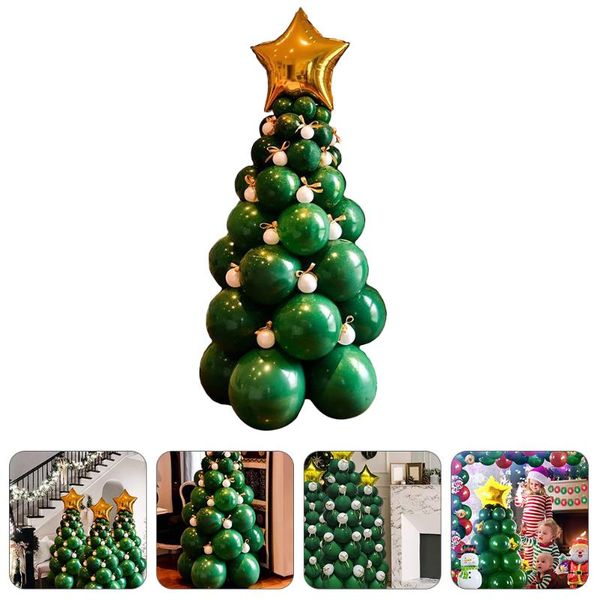 

christmas decorations 1 set tree balloons star decorative latex for party