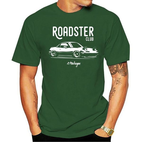 

men's t-shirts men tshirt roadster club. mx5 miata t shirt women t-shirt tees top, White;black