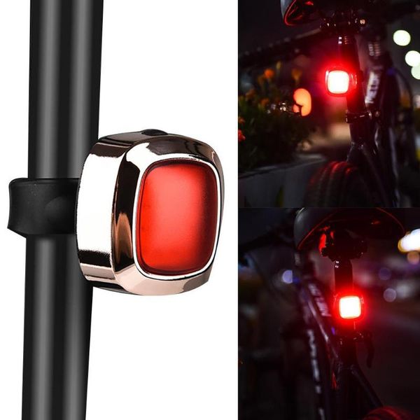 

charging brake induction bicycle bike safety warning light red led tail lamp lights