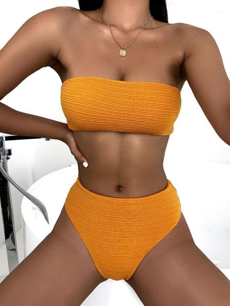 

bandeau bikinis women push up bikini set high cut swimwear string lace bandage bathing suit swimsuit beach wear biquini women's, White;black