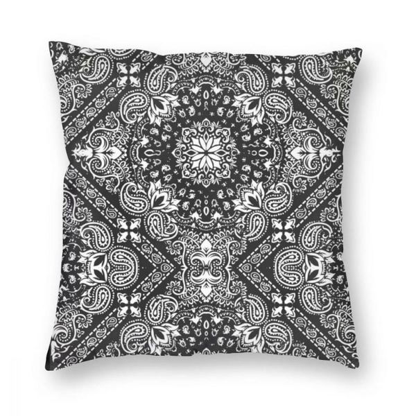 

cushion/decorative pillow black bandana throw cover polyester creative pillowcase