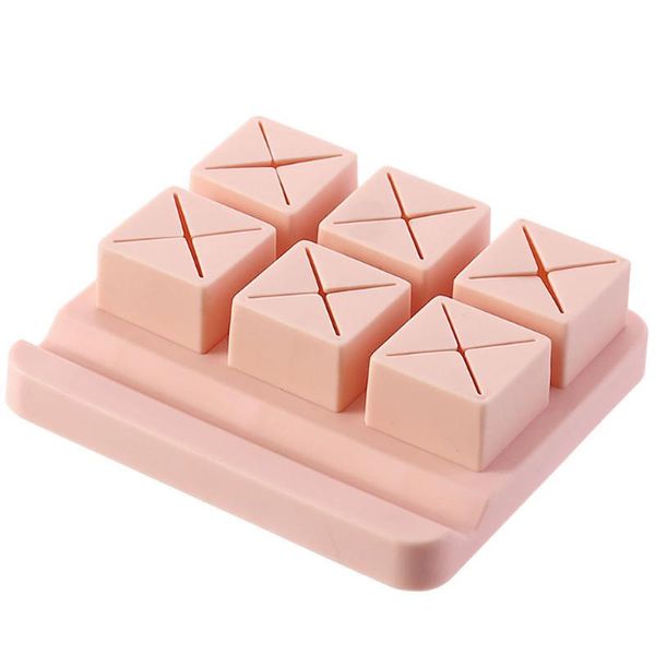 

bathroom storage & organization lipstick holder silicone organiser makeup display 6 lattices stand case cosmetic organizer box