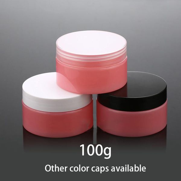 

storage bottles & jars 100g pink plastic jar empty cosmetic container lotion tea honey cream candy sugar spice small